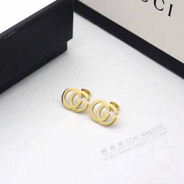 GUCCi飾品 古馳新款耳環 Gucci金色耳釘  zgbq1142